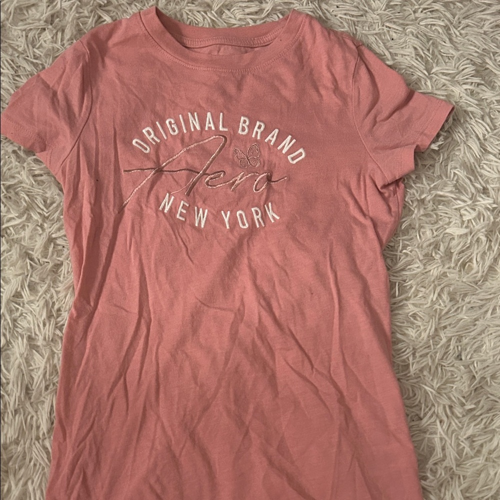 Aeropostale Coral Short Sleeve Tee